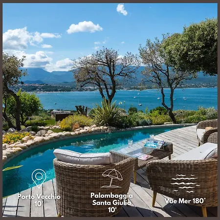 Villa Sopra 183m2, Vue Mer, 8 Pers, Porto-vecchio *
